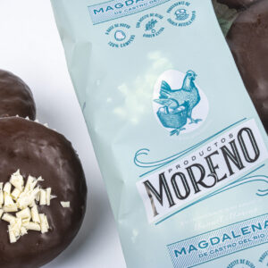 Productos Moreno MAGDALENAS CUBIERTA CHOCOLATE 6 UNIDADES